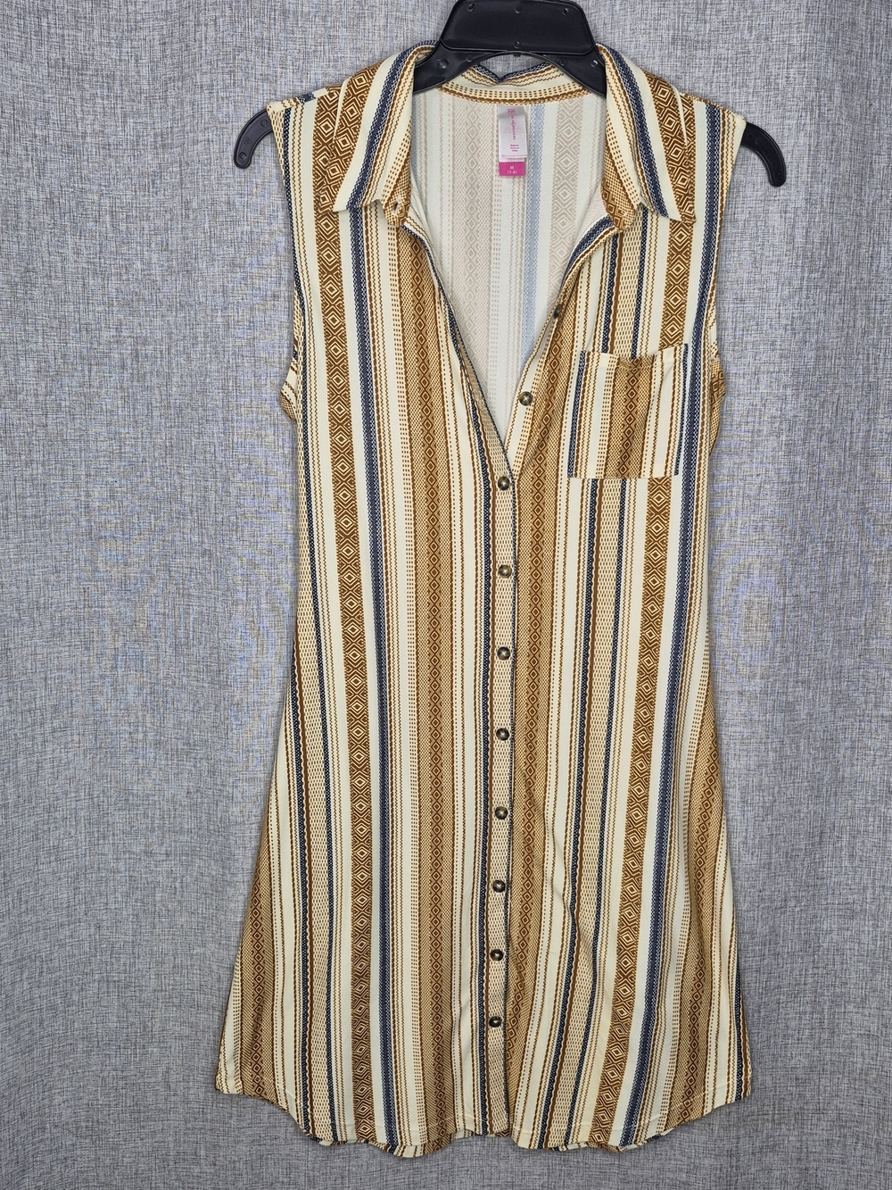 No Boundaries Striped Midi Dress in Cream, Mustard & Navy
